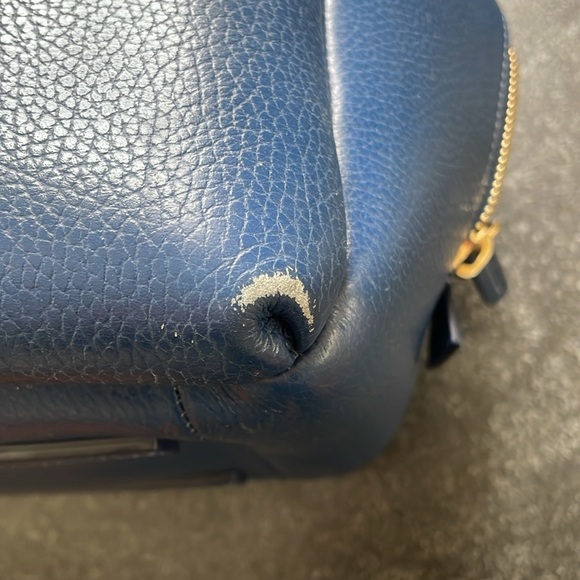 Senreve Doctor Bag in Dark Blue Italian Leather - Picture 11 of 16